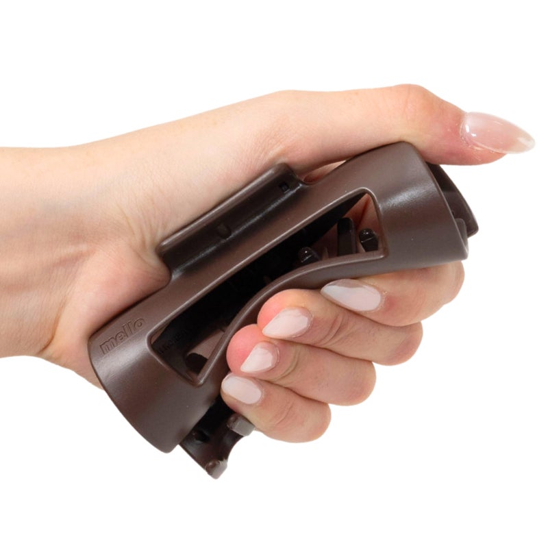 Mello The Original Mello Hair Claw Clip Squishy Claw Clip Made in Korea Patent Pending 30021976 (Dark Brown, Medium) - Image 1