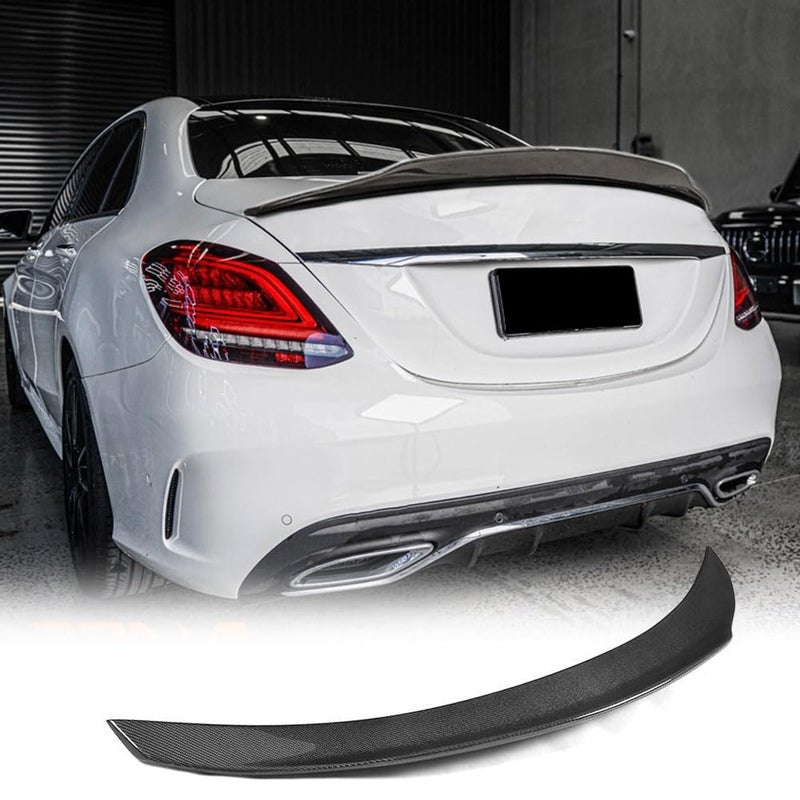 MCARCAR KIT W205 Carbon Fiber Trunk Spoiler for Mercedes Benz 20152021 C Class C300 C180 C200 C250 C400 C43 C63 AMG Sedan Rear Boot Lid Highkick Wing Lip Factory Outlet