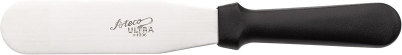 Ateco Ultra Straight Spatula with 6 by 1.5-Inch Stainless Steel Blade, Plastic Handle, Dishwasher Safe, Silver - Image 1
