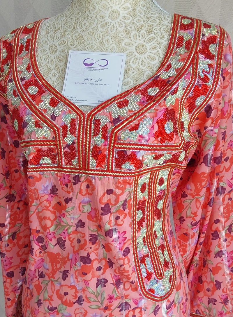 الريش البنفسجي  ALREESH 25 LUXURY MUKHAWER JALABIYA - Image 2