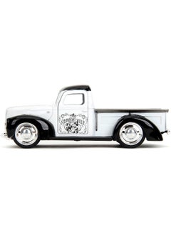 JADA Jada Disney Mickey Mouse Steamboat Willie 1941 Ford Pickup Die-cast Truck (1:32, White/Black)  - Image 3