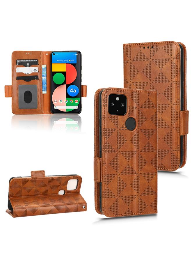 Zaboon Case For Google Pixel 4a 5G Symmetrical Triangle Leather Phone Case - Image 1