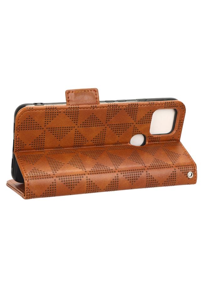 Zaboon Case For Google Pixel 4a 5G Symmetrical Triangle Leather Phone Case - Image 5