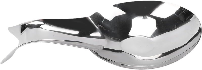 SUNGOOYUE Spoon Rest Stainless Steel Spoon Place Tray, Fish Shaped Rest Table Accessory For Kitchen Counter Stovetop Use Serving Platter Appetizers Fruits Nan - Image 5