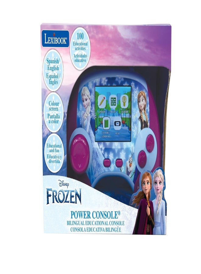 Lexibook - Disney Frozen - Power Console, Bilingual Spanish/English Educational Game Console with 100 Activities, JCG100FZi2 - Image 5