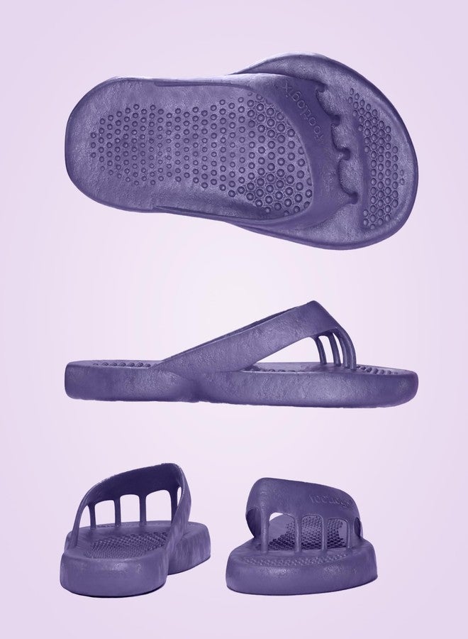 Footlogix Comfeeze by Footlogix Recovery Sandals for Women - Toe Separator Pedicure Slippers with 5-Toe Spacing, Arch Support, Deep Heel Cup, Non-Slip Sole | Post-Run Recovery & All-Day Comfort| 8.0 US - EU 38 - Image 2