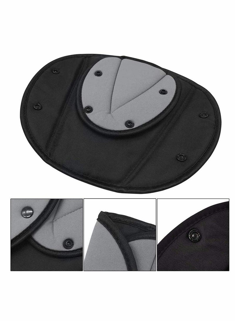 KASTWAVE Car Seat Belt Pad Cover,Seat Belt Pads,Triangle Seat Belt Adjuster for Kids Car Seatbelt Safety Cover Protective Adjuster Black Car Seat Belt Fixator for Children Adults - Image 4