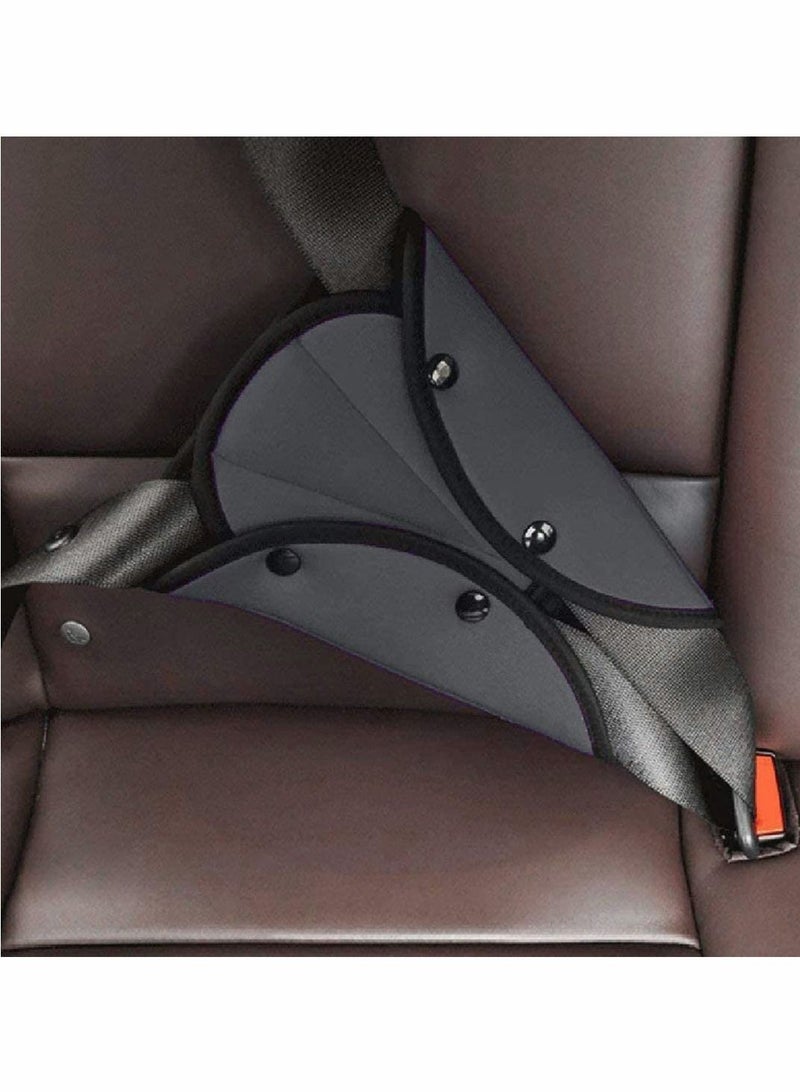 KASTWAVE Car Seat Belt Pad Cover,Seat Belt Pads,Triangle Seat Belt Adjuster for Kids Car Seatbelt Safety Cover Protective Adjuster Black Car Seat Belt Fixator for Children Adults - Image 3