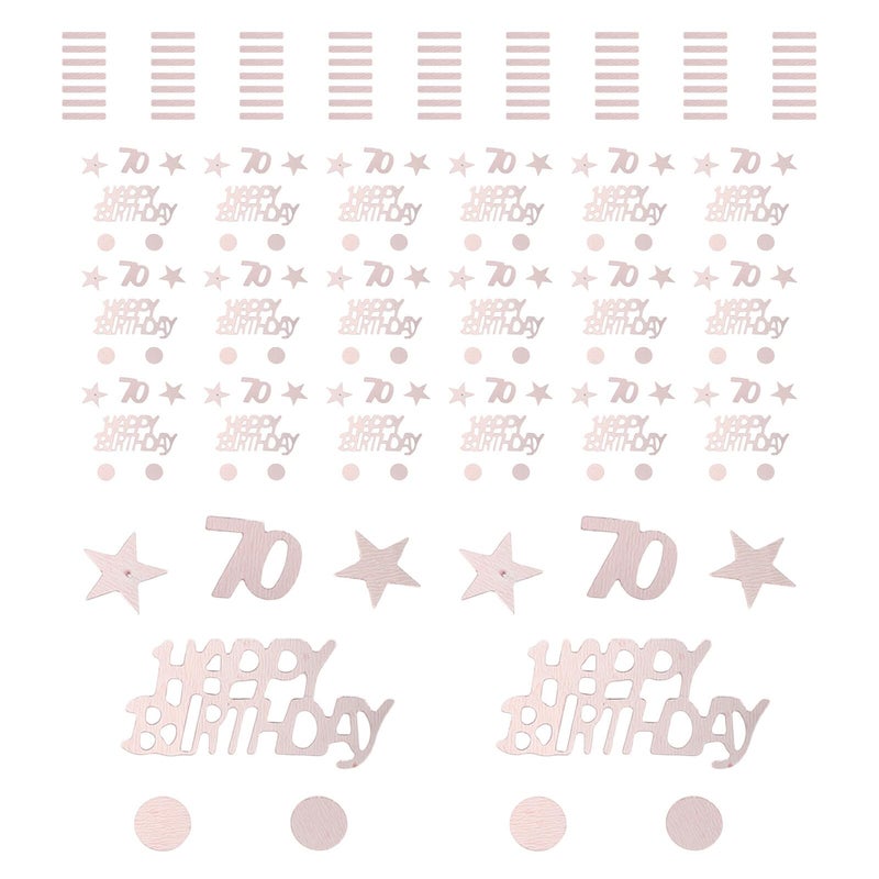 70th Birthday Party Table Confetti 45g With Star Sequins Festive Event Decorations - Image 2