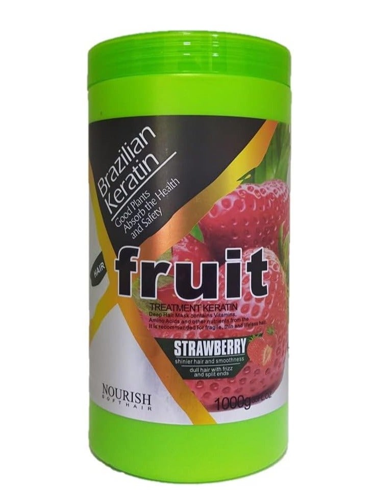 Nourish Treatment Keratin Hair Mask Strawberry 1000g - Image 1