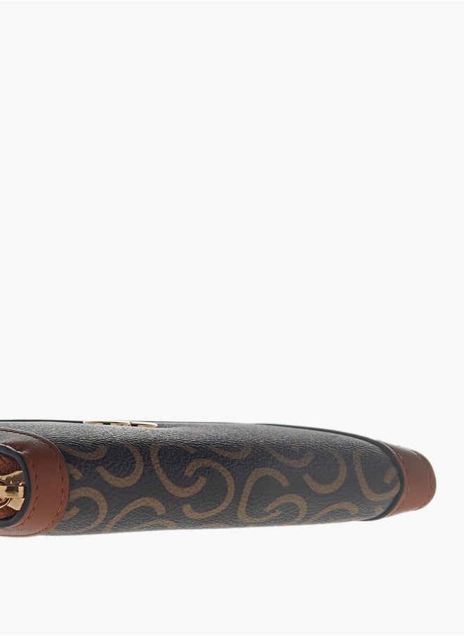 Celeste Women's Monogram Print Zip Around Wallet  - Image 4