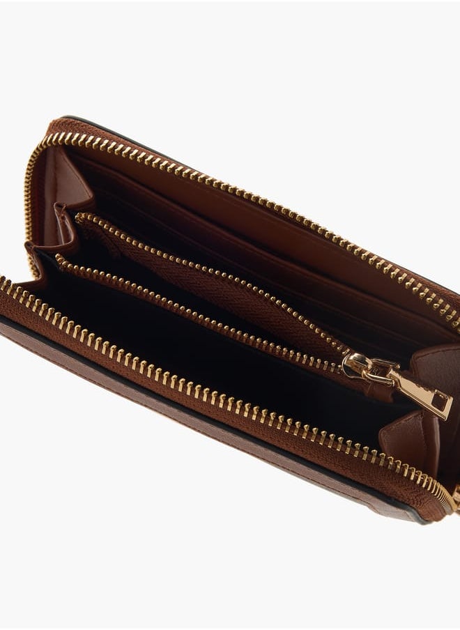 Celeste Women's Monogram Print Zip Around Wallet  - Image 5