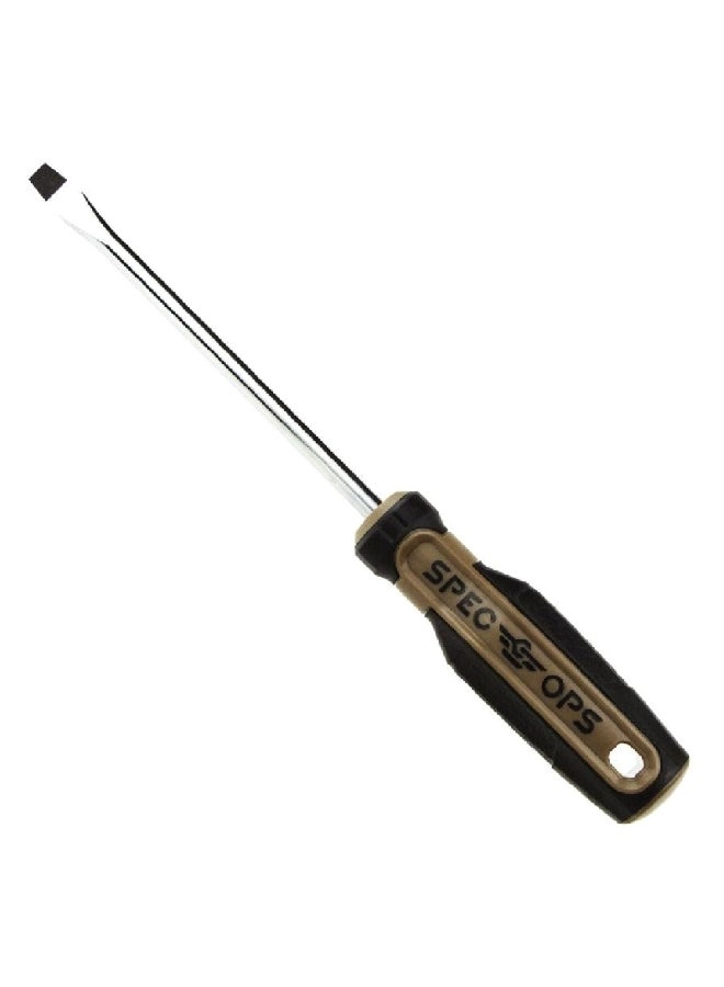 Spec-Ops Heat-Treated Steel Drop Tested Magnetic Tip Slotted Screwdriver Multicolour 5/16 x 6 Inch SPEC-S3-516 - Image 1