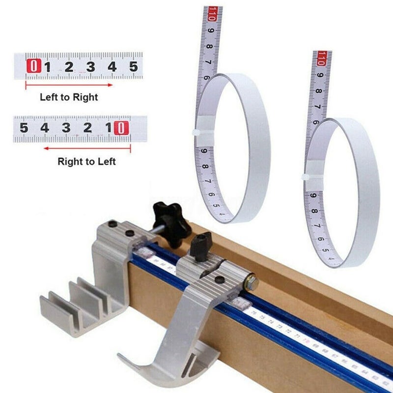 Metric Miter Track Tape Measure Ruler Professional Woodworking 1M L R - Image 3