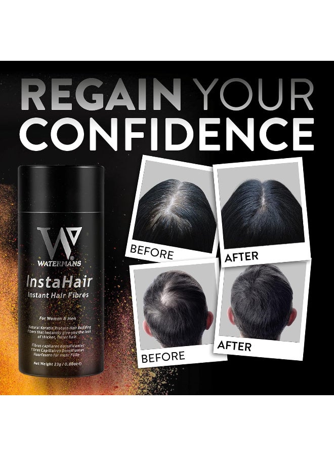 Watermans InstaHair Best Hair Building Fibres 23g - Hair Fibers for Men and Women, Hair loss concealer - Image 3