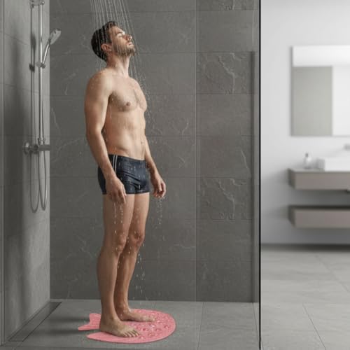 CIPLA PLAST Anti-Skid/Anti-Slip Rubber Fish Tub Mat/Bath Mat - Dolphin Grey - Image 4