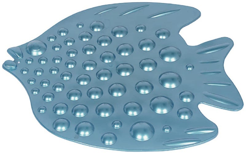CIPLA PLAST Anti-Skid/Anti-Slip Rubber Fish Tub Mat/Bath Mat - Dolphin Grey - Image 1