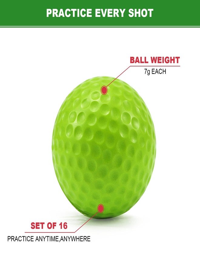 Bac-kitchen 40 Pack Foam Golf Practice Balls - Realistic Feel and Limited Flight Training Balls for Indoor or Outdoor (5 Color, 8 Pack of Each Color) - Image 3