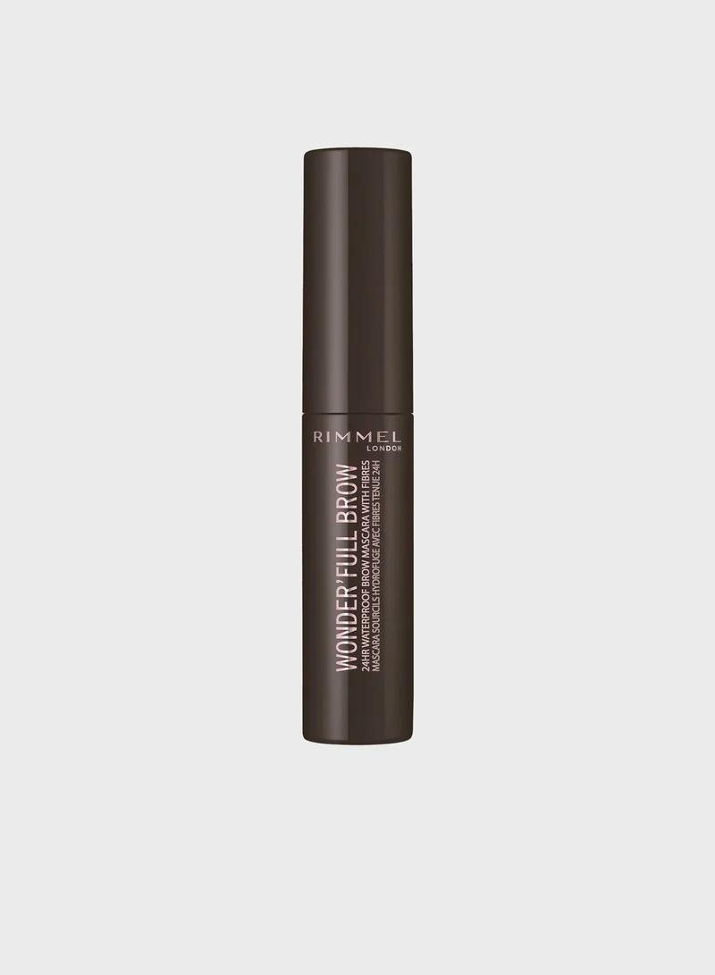 RIMMEL LONDON Rimmel Wonder'Full Brow Mascara – 003 – Dark Brown, 4.5ml