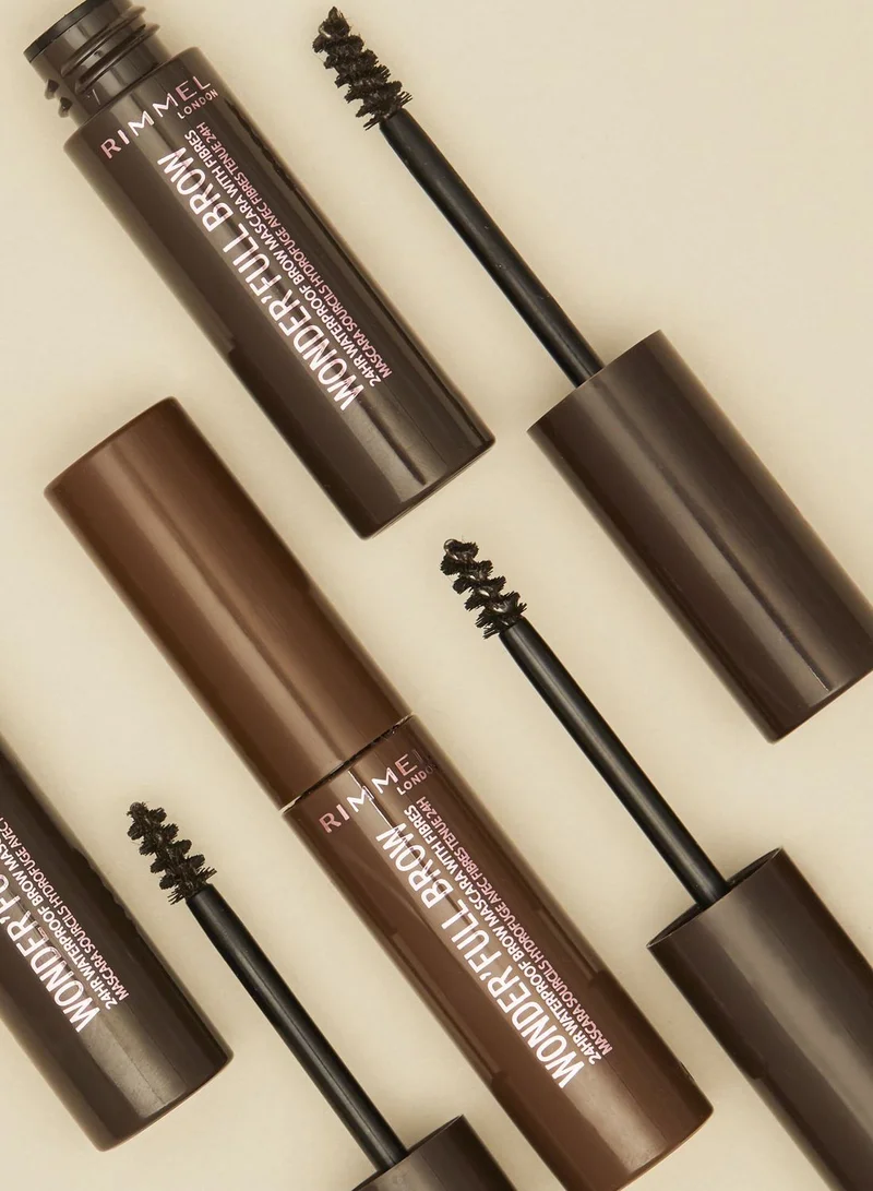 RIMMEL LONDON Rimmel Wonder'Full Brow Mascara – 003 – Dark Brown, 4.5ml
