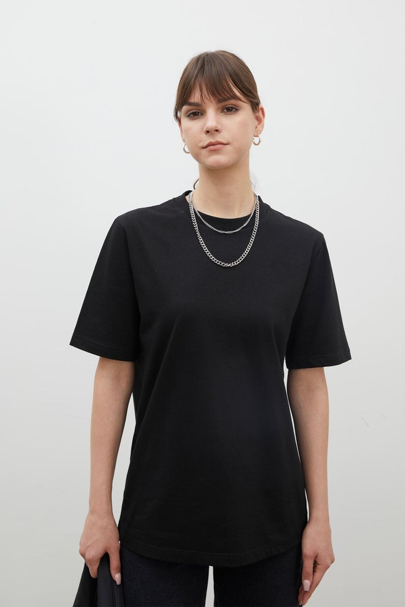 Manuka Short Sleeve Fit Cotton T-Shirt Black - Image 4
