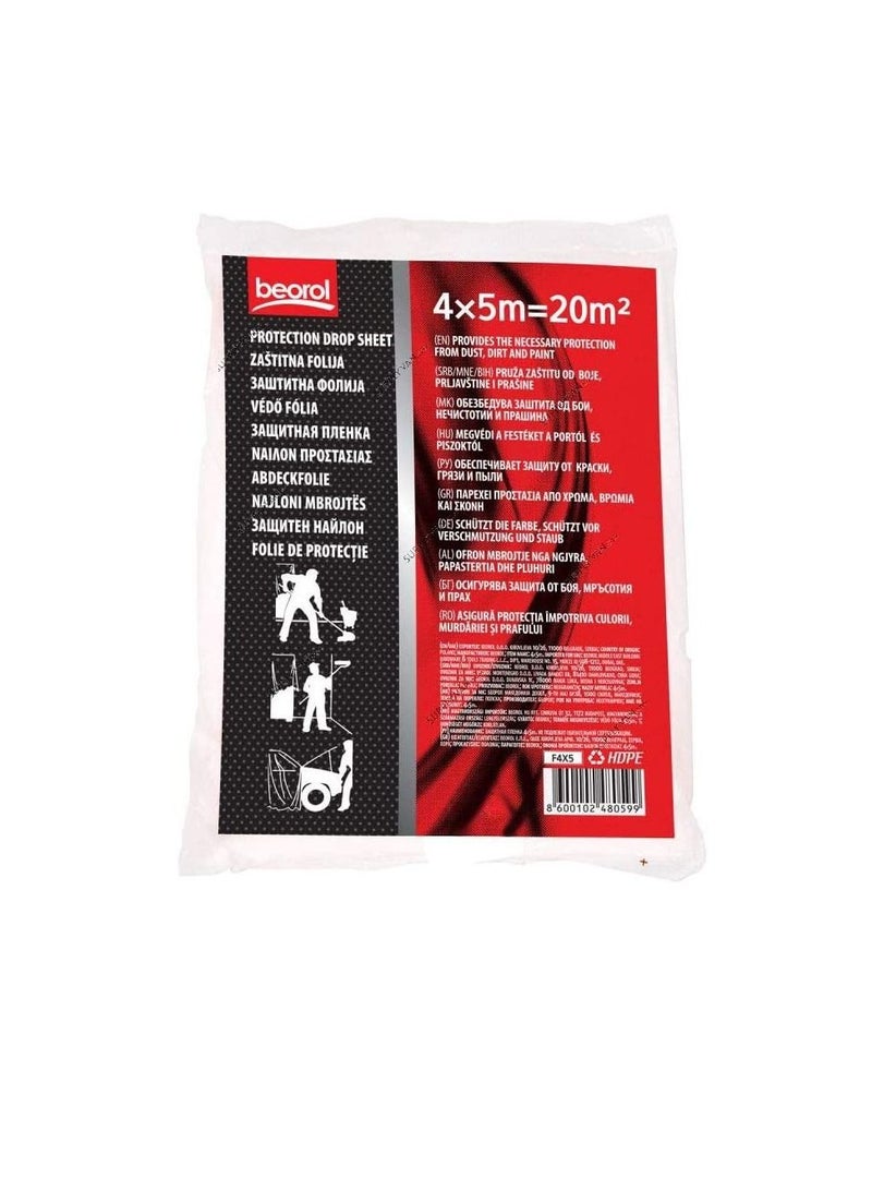 Beorol Drop Sheet 4 x 5Mtrs 6mic F4 x 5 Beorol - Image 1