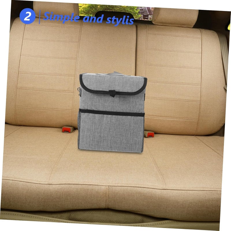 Home & light industrial compatible VOSAREA Vehicle Trash Bin Portable Car Trash Bag Organizer Folding Design for Storage Grey for Daily Use and Cleanup Compact Wear resistant KSA market popular practical build Easy transit optimized build Elegant practical multi-option build Simple multi-feature practical build Season change compatible build Affordable trusted craftsmanship Simplified versatile design Durability boost selected material Diverse purchase plan Heat insulation layer User feedback upgraded quality All environment compatible All condition resistant crafted quality Updated modern design Storage & transit friendly Moisture proof Shop & home all-space compatible Consistent steady quality All condition fit Wide usage compatibility Home & light industrial compatible Labor saving optimized design Global simple assemble options - Image 4