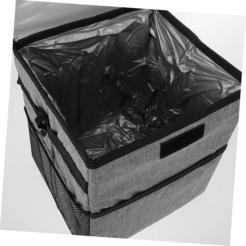 Home & light industrial compatible VOSAREA Vehicle Trash Bin Portable Car Trash Bag Organizer Folding Design for Storage Grey for Daily Use and Cleanup Compact Wear resistant KSA market popular practical build Easy transit optimized build Elegant practical multi-option build Simple multi-feature practical build Season change compatible build Affordable trusted craftsmanship Simplified versatile design Durability boost selected material Diverse purchase plan Heat insulation layer User feedback upgraded quality All environment compatible All condition resistant crafted quality Updated modern design Storage & transit friendly Moisture proof Shop & home all-space compatible Consistent steady quality All condition fit Wide usage compatibility Home & light industrial compatible Labor saving optimized design Global simple assemble options - Image 2