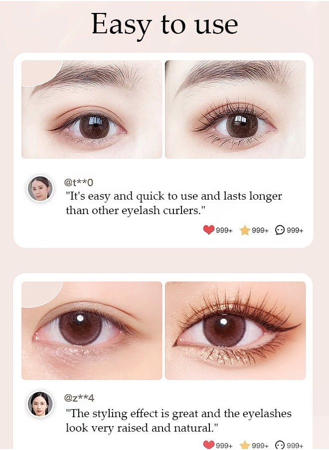DUNISO Heated Eyelash Curlers,Fast Heat up Within 30s, Long Lasting Rechargeable Electric Eyelash Curler with Temperature Control,Safe Anti,Burn Lash Curler,Quick Natural Curling Eye Lashes  - Image 3