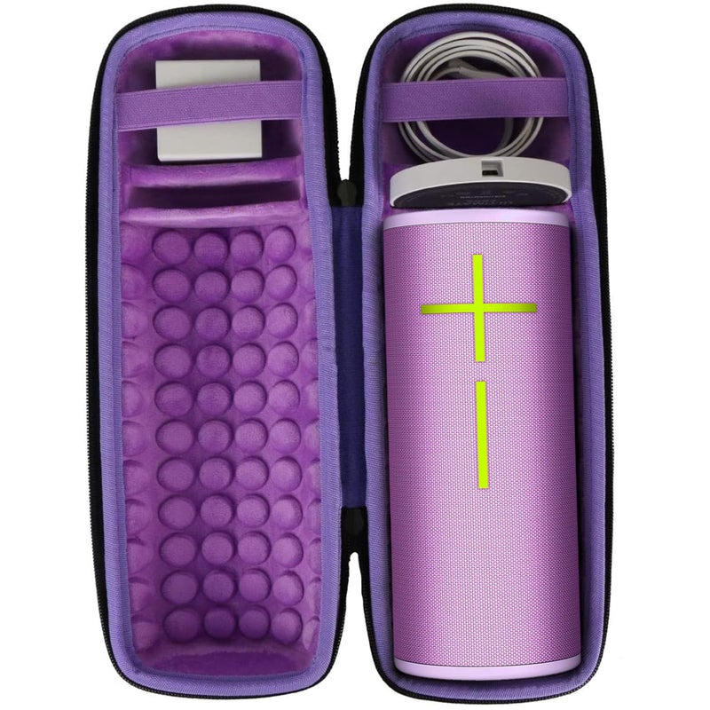 co2CREA Hard Travel Case Replacement for Ultimate Ears UE MEGABOOM 4 MEGABOOM 3 Portable Bluetooth Wireless Speaker (Ultraviolet Purple case for Speaker and Charging Dock) - Image 1