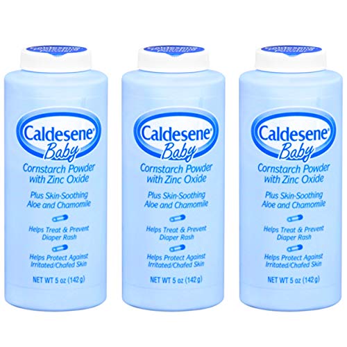 Caldesene Cornstarch Baby Powder with Zinc Oxide, Talc-Free Baby Powder, 5 Oz (3 Pack) - Image 1