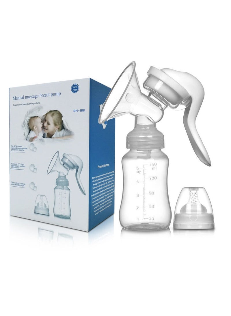 Hand operated silicone milking machine for pregnant and postpartum women to extract milk and promote lactation - Image 1