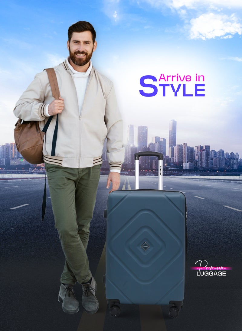 STARLIFE 3 Piece ABS Hard side Trolley Luggage Set Spinner Wheels with Number Lock - Image 5