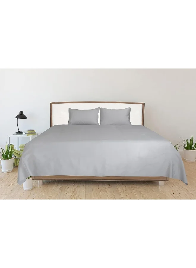 Hotel Linen Klub Hotel Linen Klub 3-Piece Double Bed Sheet Set - Silver