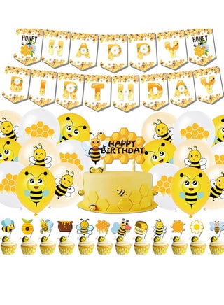 Bee Birthday Decoration, Birthday Balloons Bee Decoration Birthday Bee, Maya Bee Cake Decoration Happy Birthday Garland, Yellow Balloons for Baby Shower Decorations Bee Children Birthday - pzsku/Z0AAF2FF25323E9220144Z/45/_/1736392876/bfbd4acd-67d4-4460-a7d1-0beaf79eb1d1
