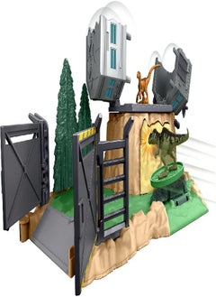 مجموعة ألعاب Jurassic World Dominion Minis Giganotosaurus Rampage مع شخصيتين ديناصورتين مصغرتين وميزات Break Apart، مجموعة هدايا ألعاب
