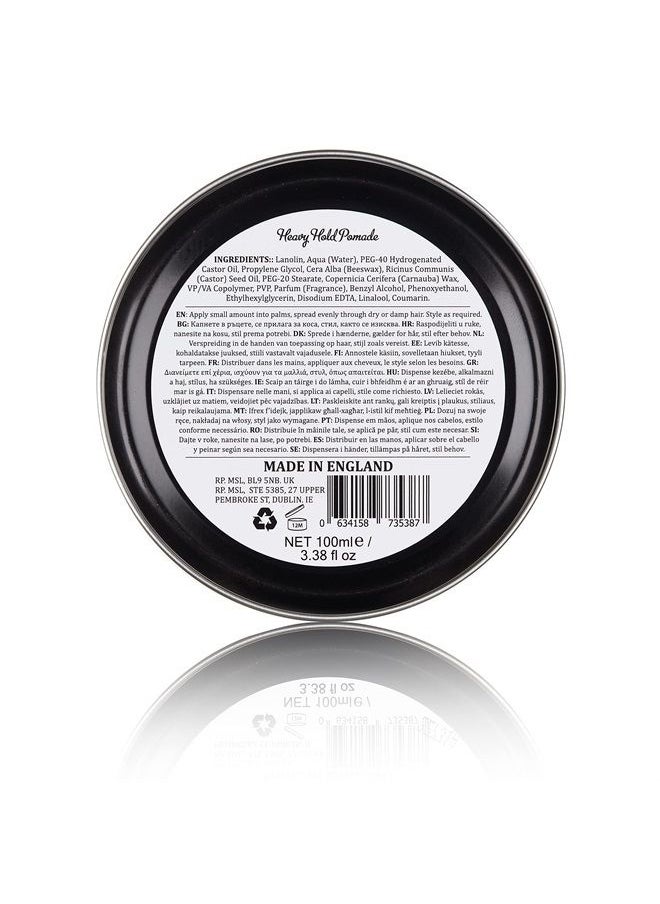Dapper Dan Heavy Hold Pomade for Men, Strong Hold and High Shine Mens Hair Styling Product, Oil Based, Water Soluble, Liquorice and Vanilla Scent, 2 x 100 ml  - Image 2