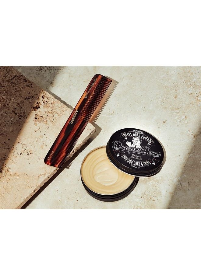 Dapper Dan Heavy Hold Pomade for Men, Strong Hold and High Shine Mens Hair Styling Product, Oil Based, Water Soluble, Liquorice and Vanilla Scent, 2 x 100 ml  - Image 4