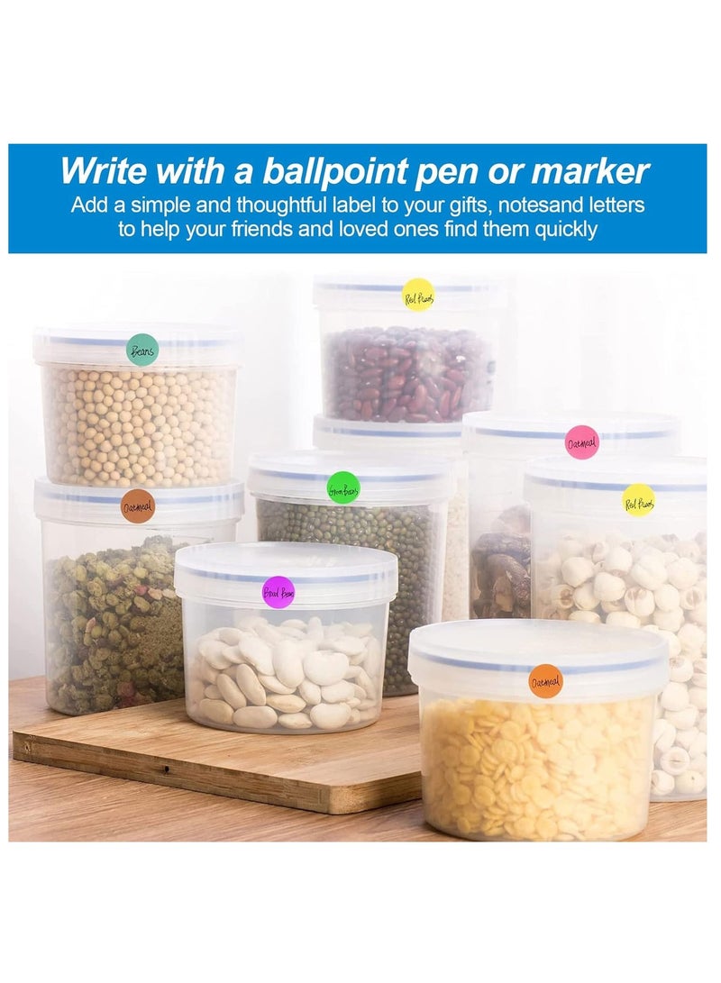 Sadaf ملصقات دائرية 350 قطعة بقطر 18 مم باللون الأسود - Image 3