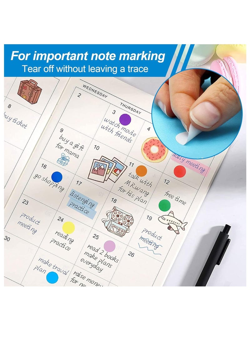 Sadaf ملصقات دائرية 350 قطعة بقطر 18 مم باللون الأسود - Image 4