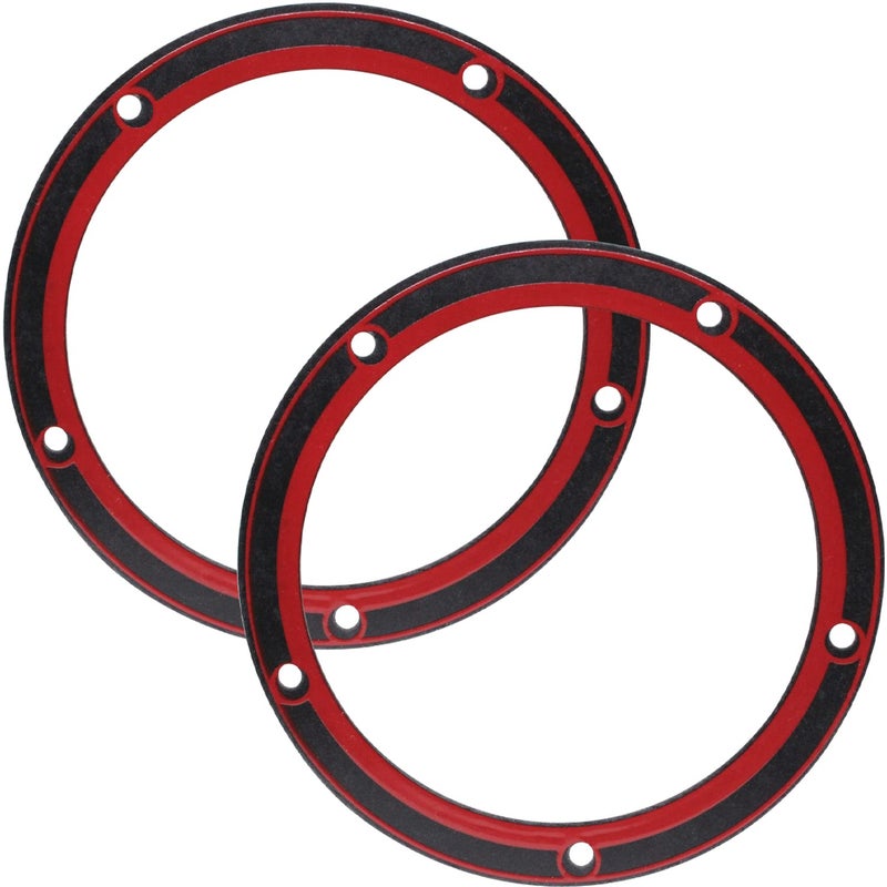 amavoler 5 Holes Twin Cam Derby Cover Gasket Fits for Harley Touring Dyna Electra Glide Softail Fatboy FXD 19992016 2541699X 2 pcs - Image 3