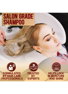 Pure Nature Lux Spa Moroccan Argan Oil Shampoo - Sulfate SLS Paraben Free Moisturizing Treatment for Women and Men - For All Types Including Curly, Dry, Damaged and Oily Hair - Hydrating and Nourishing - Salon Grade  - Image 5