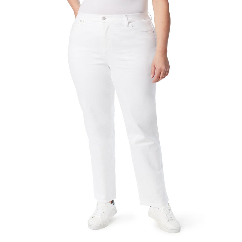 Gloria Vanderbilt womens Amanda Classic High Rise Tapered Jeans Vintage White 20 Plus Regular
