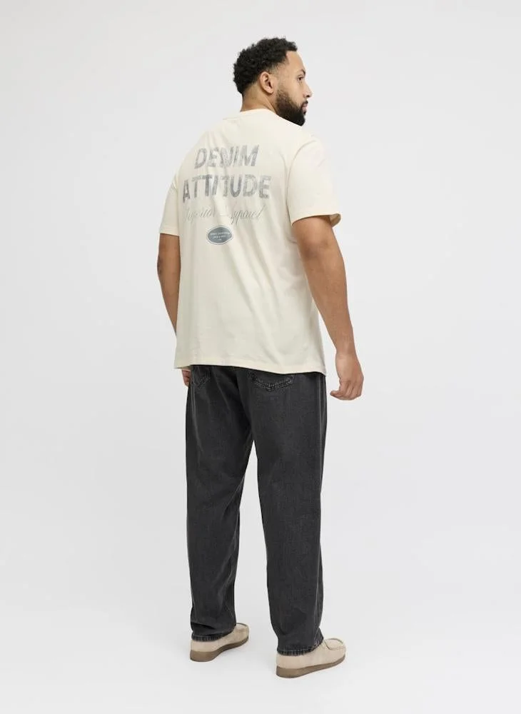JACK & JONES Plus Size Graphic Crew Neck T-Shirt