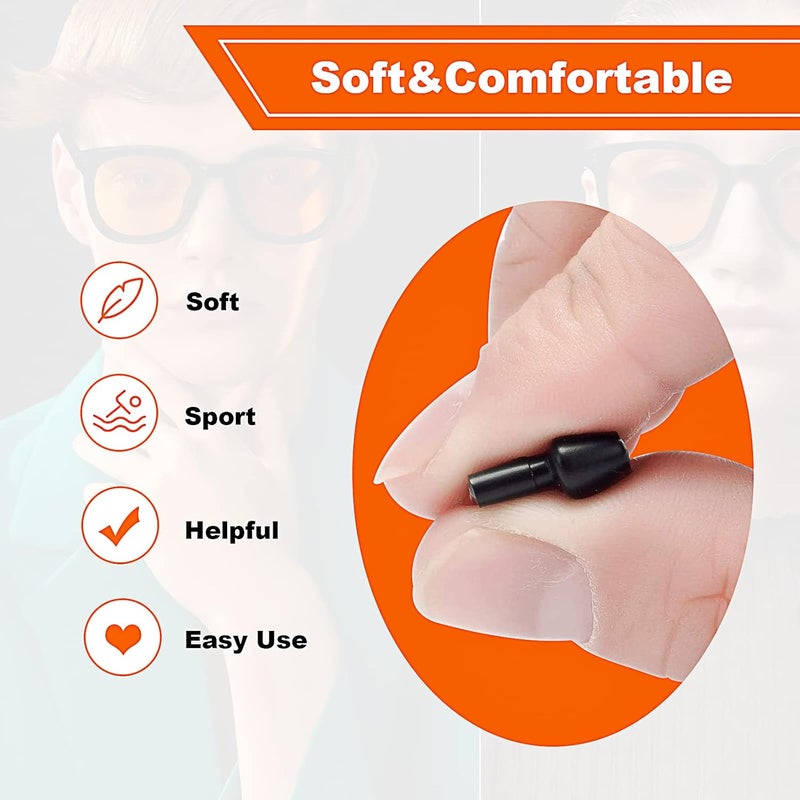 SMARTTOP Eyeglass Nose Pads - Stick on 2.5mm Silicone Anti Slip Adhesive Eyewear Nose Pads Cushions for Eyeglasses Sunglasses Spectacles - 12 Pairs(Black) - Image 3