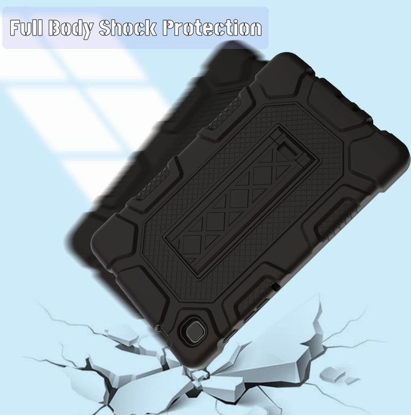 Rantice Samsung Galaxy Tab A7 Lite Case with Kickstand, Shockproof Rugged Case for Kids 8.7 Inch 2021 Tablet A7 Lite (SM-T220/T225), Black - Image 5