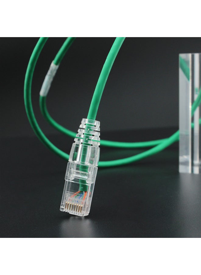 Generic Super Six Network Cable Cat6a 10 Trillion Pure Copper Unshielded Indoor Computer Finished Network Fine Jumper-Color:Super Class 6 Ten Mega [Round Line-Blue] High Speed Not Caton-Line Length:1 M  - Image 3