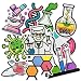 HappFestiv 10 Pcs Science Laboratory Iron onSew on Patches Back to School Embroidered Applique Patches Clothes Backpacks Hats Pants Jackets Jeans Decoration Student Classroom Prizes - Image 2