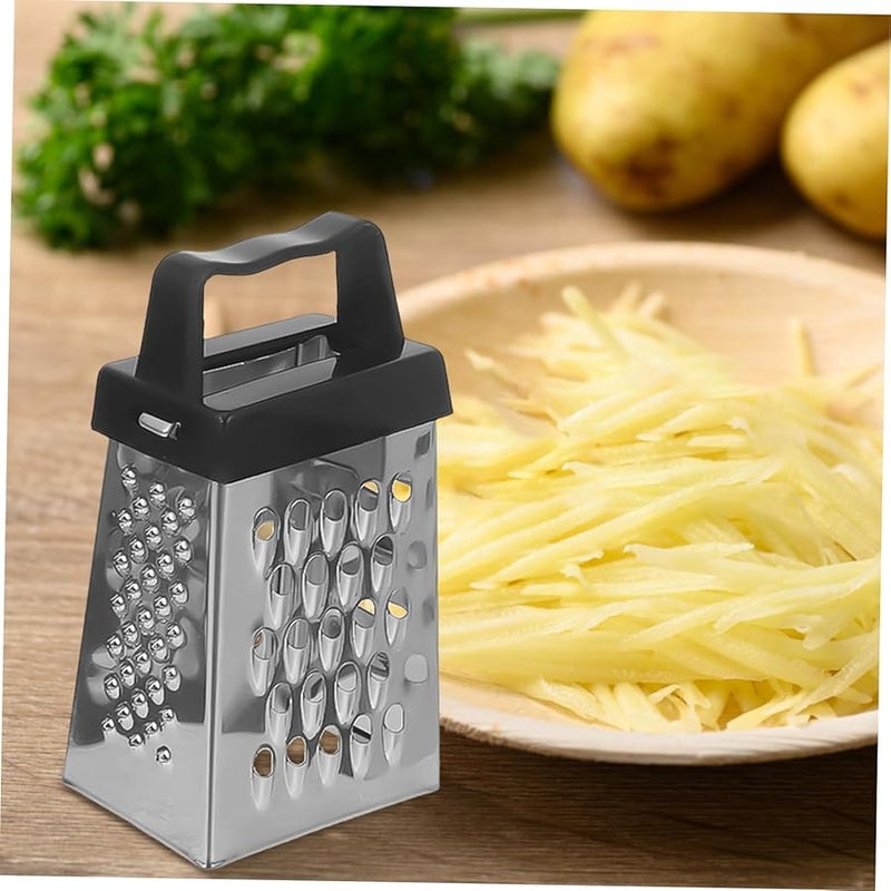 Stainless Steel Vegetable Slicer Grater 3PCS Set for Carrot Potato Cheese Easy Storage Kitchen Tool - Image 5