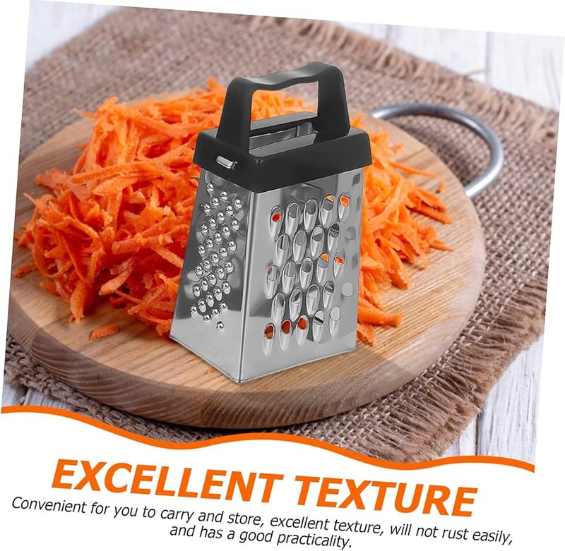 Stainless Steel Vegetable Slicer Grater 3PCS Set for Carrot Potato Cheese Easy Storage Kitchen Tool - Image 4